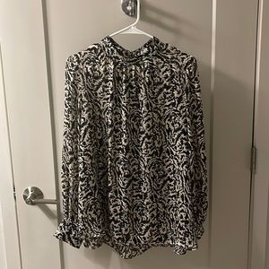 H&M Semi Sheer Blouse 🥥✨